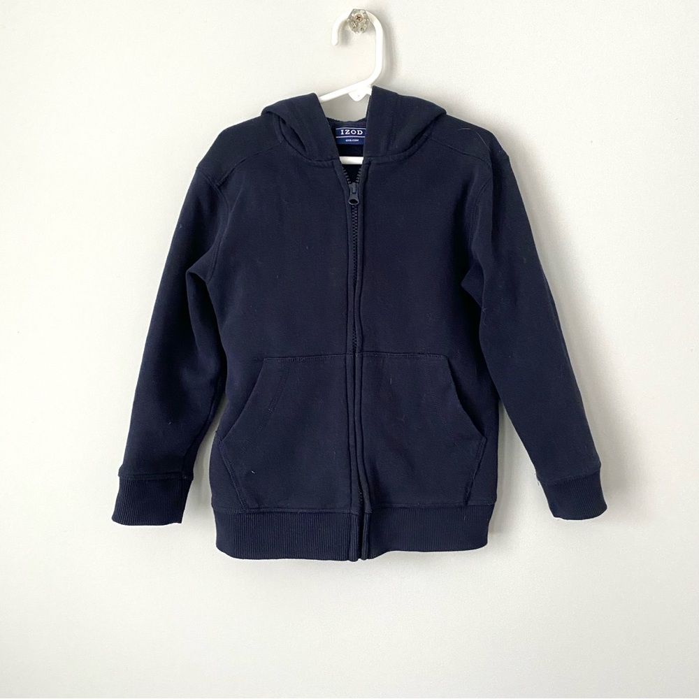Kids Boys Izod Hoodie Sweatshirt Navy Blue Size 6
